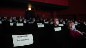 Un cinéma à Ivry-sur-Seine en mars 2021 (photo d'illustration)