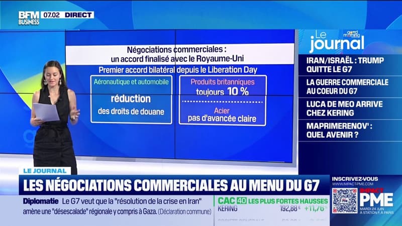 Négociations commerciales: un accord a été finalisé entre les États-Unis et le Royaume-Uni