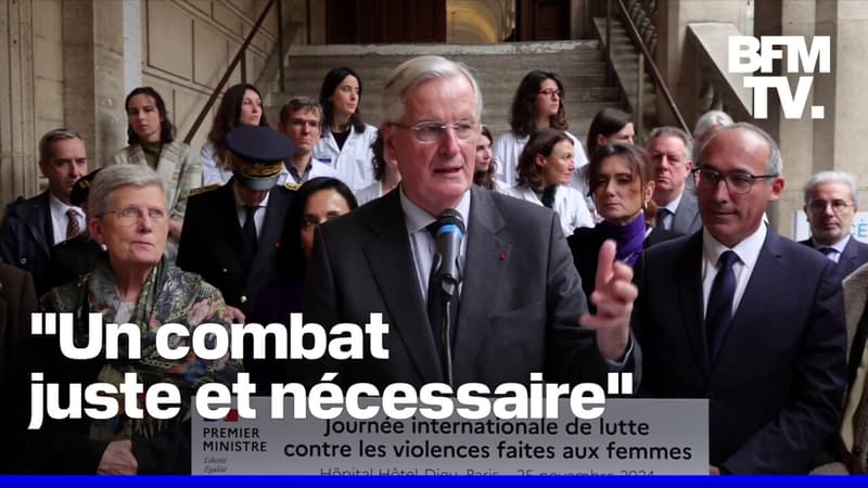 Violences faites aux femmes: la déclaration en intégralité de Michel Barnier