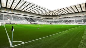 La stade de St James' Park avant Newcastle-Burnley (2-0, 7e journée de Premier League), le 30 septembre 2023