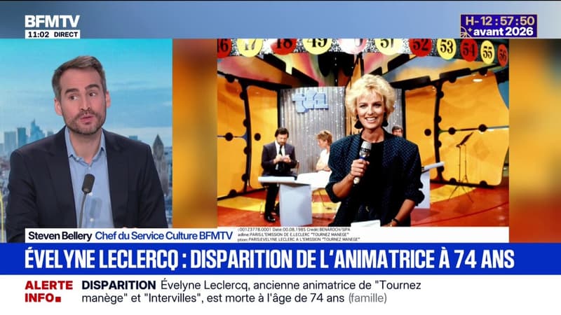 Évelyne Leclercq, ancienne animatrice de l'émission "Tournez manège!", est décédée à 74 ans