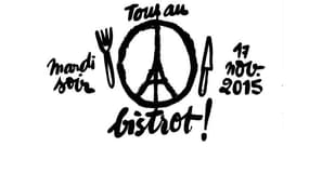 Le logo de l'opération "Tous au bistro", lancée par les restaurateurs et le guide gastronomique Le Fooding.