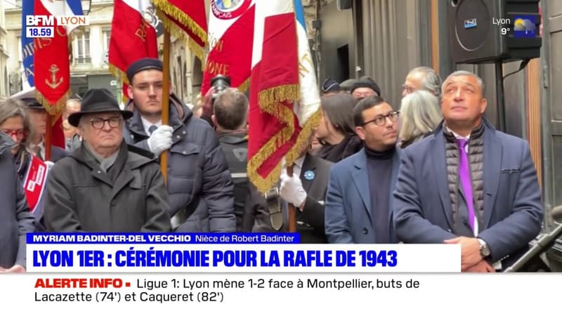 Lyon: commémoration de la rafle de la rue Sainte-Catherine de 1943