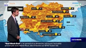 Météo Var: grand soleil ce jeudi, 11°C à Toulon et Fréjus