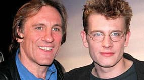 Gérard Depardieu et son fils Guillaume à Cannes en 1997