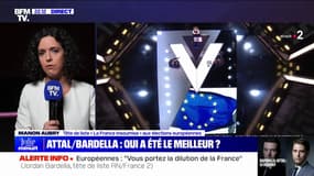 Élections européennes: "Notre objectif est d'aller en finale pour être l'alternative dans le pays", affirme Manon Aubry (LFI)
