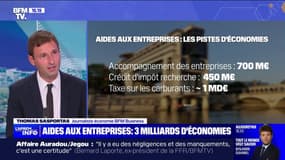 Déficit: Bercy explore la piste de coupes dans les aides aux entreprises pour faire 3 milliards d'euros d'économies