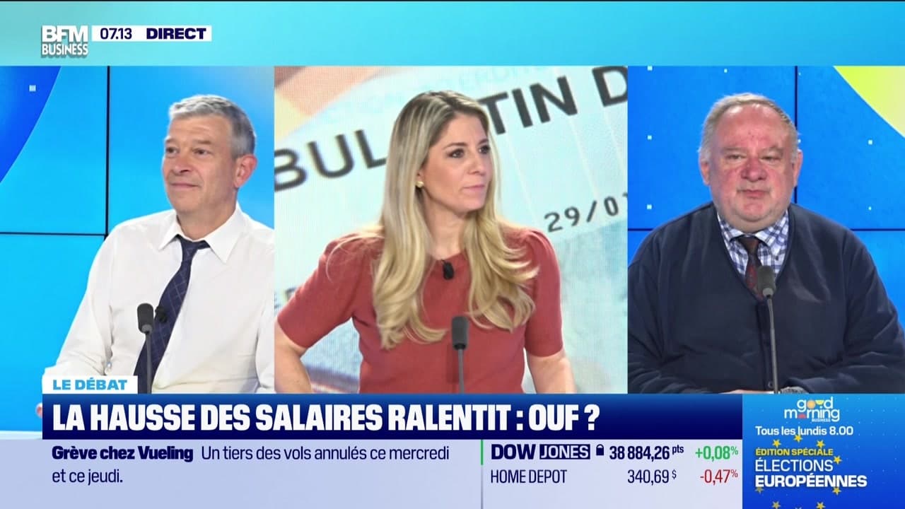 Nicolas Doze to Jean-Marc Daniel: Wage growth is slowing down, phew?