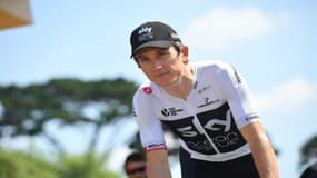  Tour de France - Geraint Thomas à l'arrivée de la 11e étape