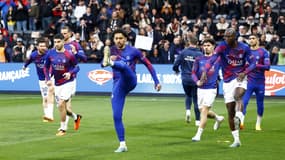 Les joueurs du PSG le 21 avril 2023