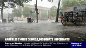Grêle: après l'orage, place au nettoyage à Paris