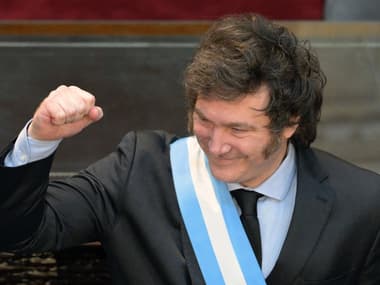 Le président argentin, Javier Milei, devant le Parlement à Buenos Aires le 1er mars 2024