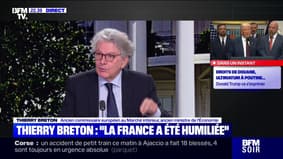 Taxes douanières: selon Thierry Breton, ancien commissaire européen, "tous les produits en supermarchés américains vont avoir une augmentation de 10%"