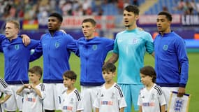 James Trafford avec l'équipe d'Angleterre espoirs, à Batoumi (Géorgie) le 28 juin 2023