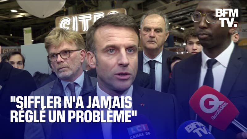 Le point presse d'Emmanuel Macron à l'issue du premier jour du Salon de l'agriculture