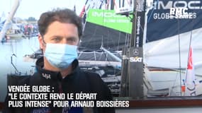 Vendée Globe : "Le contexte rend le départ plus intense" pour Arnaud Boissières