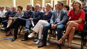 Plusieurs dirigeants de LR, dont Laurent Wauquiez et Valérie Pécresse, le 30 juin 2018