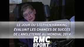 Le jour où Stephen Hawking évaluait les chances de succès de l'Angleterre au Mondial 2014