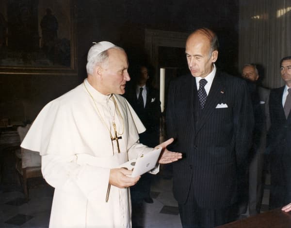 Valéry Giscard d'Estaing au Vatican le 26 octobre 1978