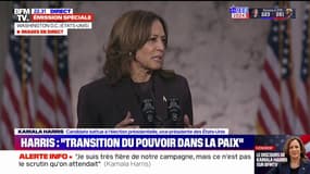 Kamala Harris: "Nous n'abandonnerons jamais le combat pour notre démocratie"