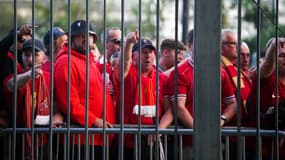 Des supporters de Liverpool au Stade de France le 28 mai 2022