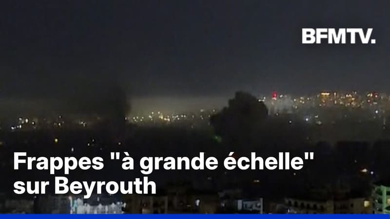 L'armée israélienne mène une série de frappes "à grande échelle" dans le sud de Beyrouth