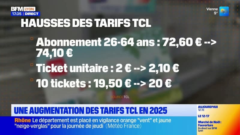 Métropole de Lyon: une augmentation des tafis TCL en 2025