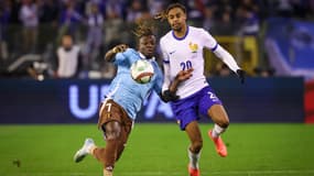 Jérémy Doku et Bradley Barcola le 14 octobre 2024