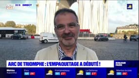 Bruno Cordeau, administrateur de l'Arc de Triomphe, revient sur le travail d'empaquetage du monument