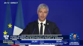 Laurent Wauquiez souligne un résultat "pas à la hauteur" et une "reconstruction longue" pour Les Républicains