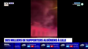 Coupe arabe: des milliers de supporters de l'Algérie ont fêté la victoire de leur équipe samedi soir à Lille