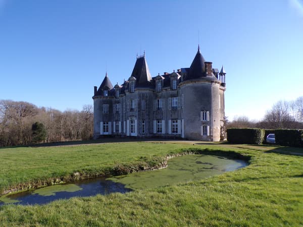 Château du 19ème a été vendu moins d'un million d'euros par Barnes en Vendée. Entouré d'un parc de 7 hectares en bordure de rivière, le château est niché en pleine nature.