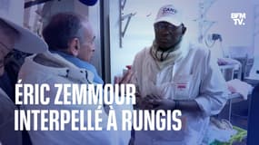Éric Zemmour interpellé par des travailleurs opposés à ses mesures sur l'immigration à Rungis