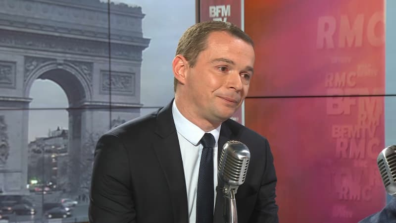 Le secrétaire d'Etat auprès du ministre de l'ACtion et des comptes publics Olivier Dussopt, le 3 janvier 2018 sur BFMTV et RMC.