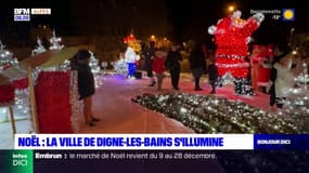 Digne-les-Bains: coup d'envoi des illuminations de Noël