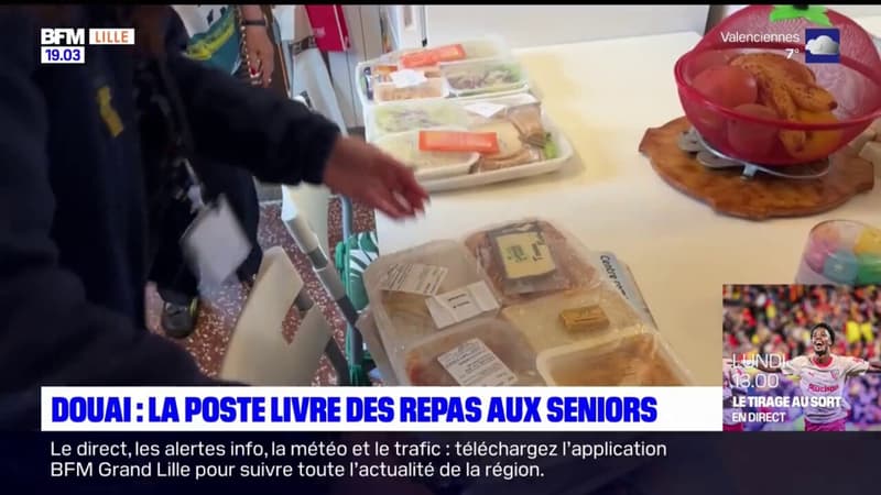 Douai: la poste livre des repas aux seniors