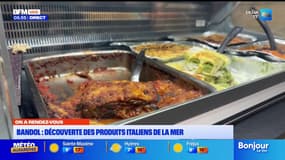 Bandol : les produits de la mer italien chez un traiteur 