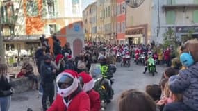 Var: les pères Noël motards ont déambulé dans la ville ce dimanche