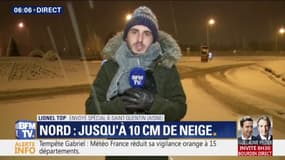 Tempête Gabriel : le nord de la France sous la neige