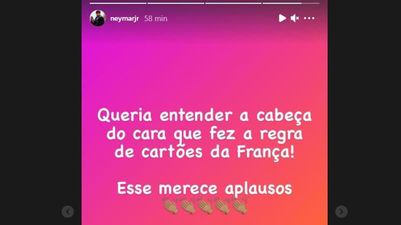Neymar réagit à sa suspension pour la finale de Coupe de France Neymar réagit à sa suspension pour la finale de Coupe de France