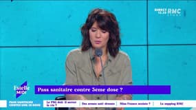 Pass sanitaire contre troisième dose ? "Recevoir des conseils de quelqu'un qui n'est pas vacciné c'est le monde à l'envers", Catherine Rambert réagit aux propos Jean-Christophe, un auditeur, au sujet de la 3e dose de vaccin contre le covid. 