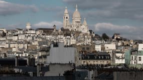 La butte Montmartre, en février 2023