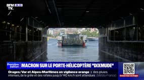 80 ans du Débarquement de Provence: le porte-hélicoptère "Dixmude" se prépare à accueillir Emmanuel Macron 