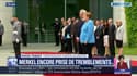 Angela Merkel a de nouveau été prise de tremblements lors d'une cérémonie officielle