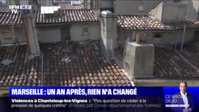 Un an après l'accident de la rue d'Aubagne à Marseille, rien n'a changé