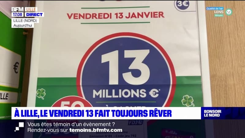 À Lille, le vendredi 13 fait toujours rêver les joueurs du Loto