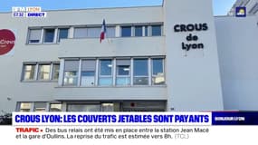 Lyon: les couverts jetables désormais payants au Crous