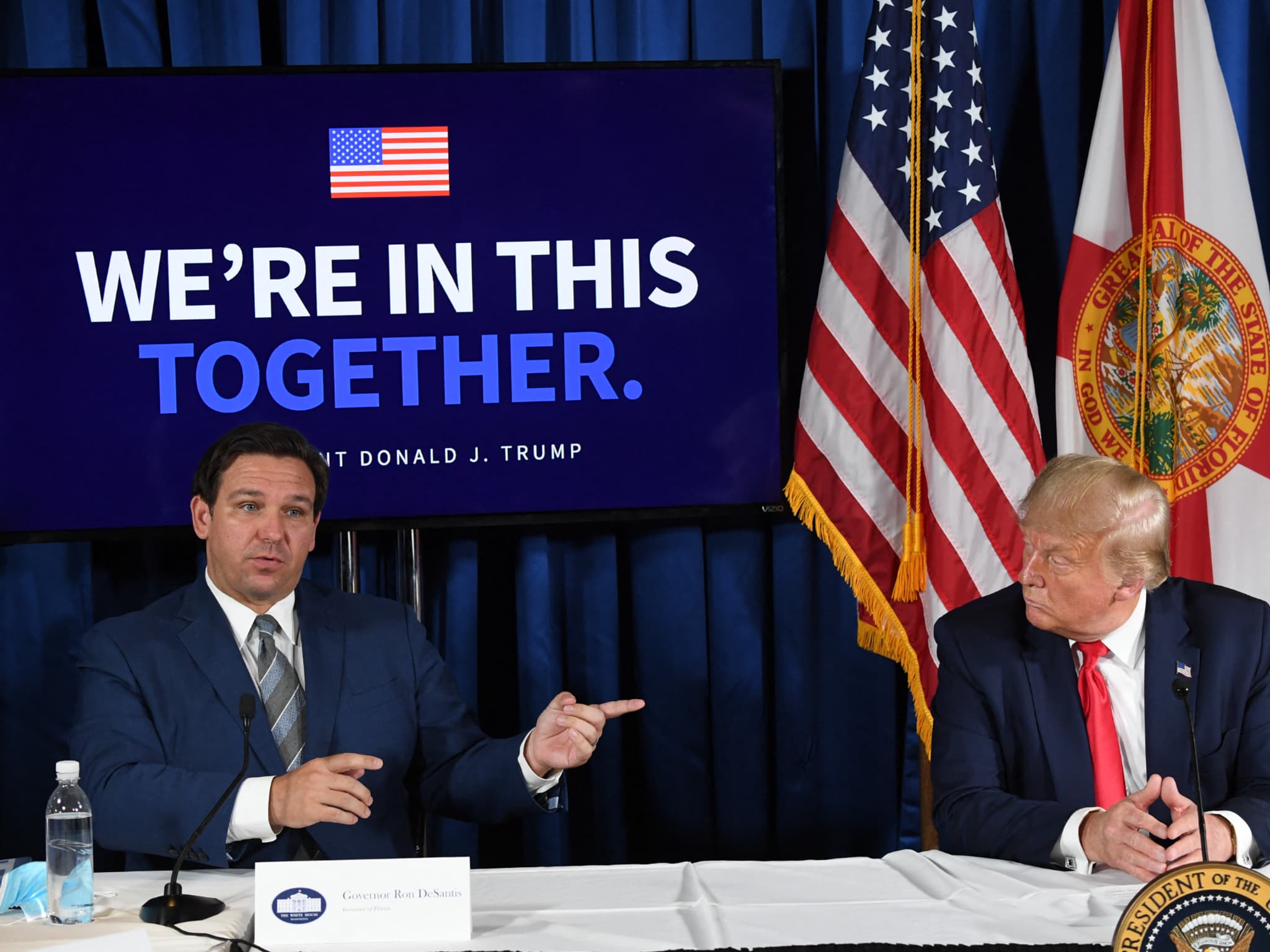 T-shirt Politique Trump Desantis 2024 Make America Florida - Homme, 100% Coton, Tailles S à 5XL, Neuf Avec étiquettes