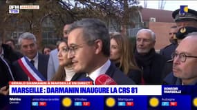 En déplacement, Gérald Darmanin assure que "la sécurité des Marseillais est assurée par l'État"