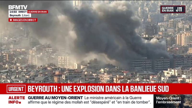 Guerre au Moyen‑Orient: nouvelle explosion dans la banlieue sud de Beyrouth